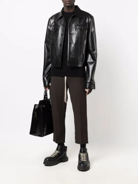 Rick Owens crew-neck rib-trimmed jumper