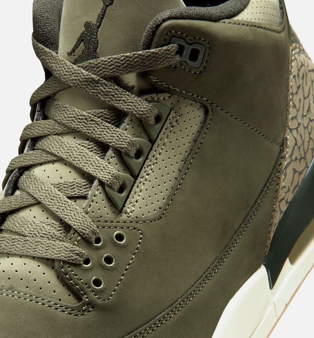 Air Jordan 3 Retro Medium Olive – Men's Lifestyle Shoe | Medium Olive/Sequoia/Neutral Olive/Sail/Total Crimson