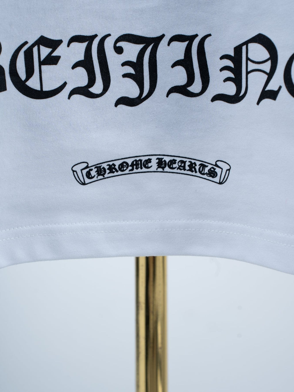 Chrome Hearts Horseshoe Script Graphic T-Shirt