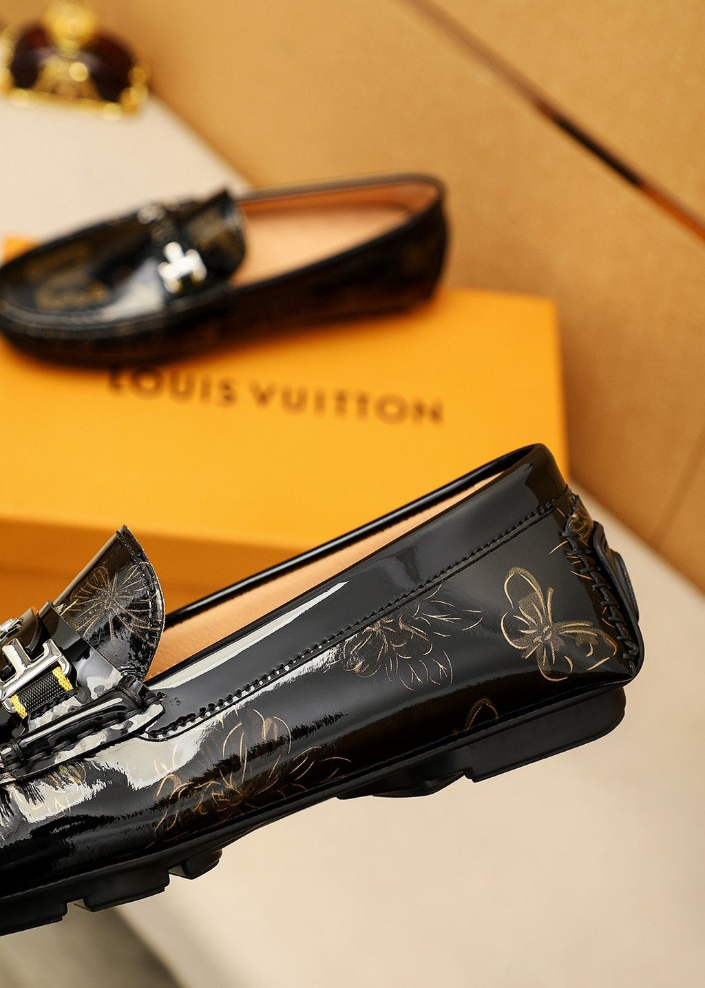 Louis Vuitton Black Buckle Loafers
